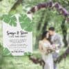 Marriage Announcement Card, Married Couple Announcement Card, Excited to Announce Card, Marvelous Nature Leaves elopement300