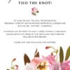 Elopement Announcement Cards "Tied the Knot!", Wedding Announcement Cards, Post- Wedding Announcement Cards, Incredible Floral Design elopement309