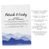 Are Now Mr. and Mrs.!" Just Married, Mountain View Elopement Wedding Announcement Flat Cards, Marriage Announcement #354 elopement354