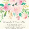Elegant Floral Elopement Announcement Cards, Personalized Eloped Cards elopement52