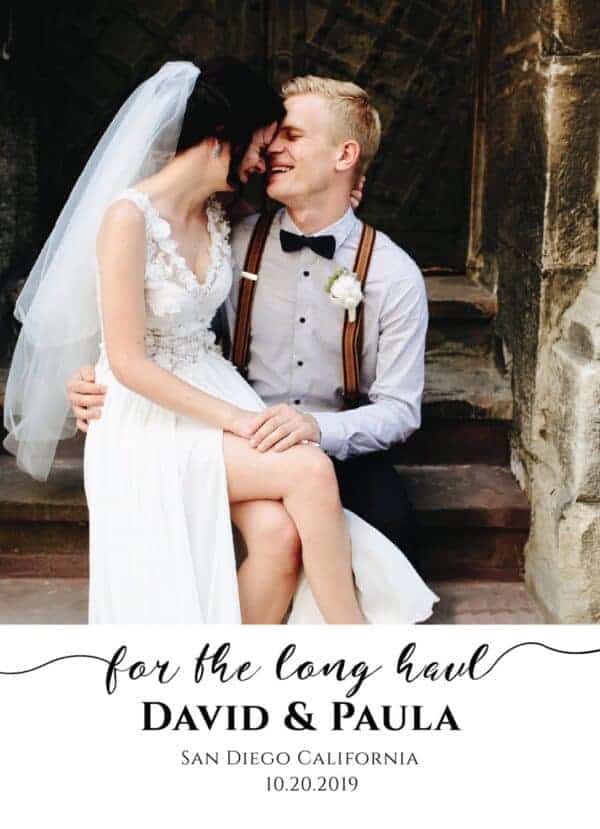 For the Long Haul, Elopement Cards, Add Your Own Photo elopement56