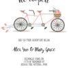 And so the adventure began, Bicycle Elopement Announcement Cards elopement85