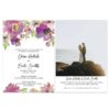 Floral Wedding Elopement Announcement And Party Reception Invitation Cards, Just Married Announcement Cards#428