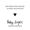 Pregnancy Announcement Wine Label Stickers, Anything Worth Having, Future Mommy and Baby Celebration Custom Bottle Label bwinelabel97