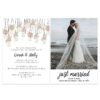 Rustic Just Married Elopement and Reception Cards Elopement426