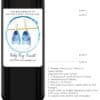 Blue shoes personalized baby pregnancy gender reveal wine labels bwinelabel203