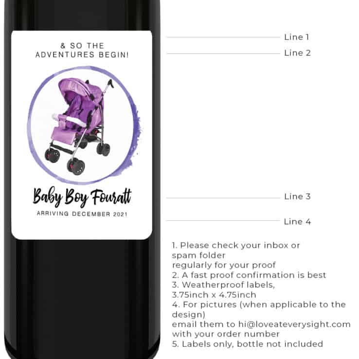 & so the adventures begin pregnancy wine labels bwinelabel205
