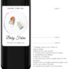 Baby shoes custom pregnancy announcement wine labels bwinelabel208