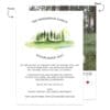 Outdoor nature wedding elopement announcement cards, forest and trees with relationship timeline #471