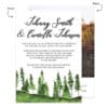 We eloped Elopement wedding announcement cards, forest trees, outdoor, we eloped #475