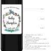And so the adventure begins custom baby pregnancy announcement wine labels bwinelabel217