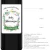 The coming of baby Personalized pregnancy announcement wine labels bwinelabel218