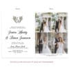 Personalized elegant wedding reception and elopement announcement cards #511