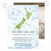 Custom elopement announcement cards New Zealand Map cards #512