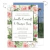 Garden Wedding Reception Invitation Custom Cards 519