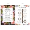 Spring floral rustic wedding reception invitation cards  #536