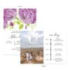 Ranunculus floral spring wedding reception party invitation cards #546