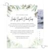 Summer tropical intimate wedding announcement cards custom #569