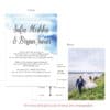 Beach Wedding Plans Elopement Announcement Cards Custom #576