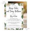 Spring Intimate Wedding Elopement Change of Plans Announcement Cards #579