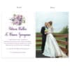 Custom Elopement Wedding Announcement Cards Purple Flower Spring #645