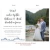 Decided on Forever Elopement Micro Wedding Announcement Cards Custom #653