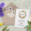 Floral Wreath Eloped Cards, Elopement Announcement Cards elopement10
