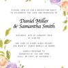 Wedding Invitation Cards Printed and Printable, Wedding Announcement Cards, Marriage Announcement Cards - Fresh Floral Design elopement293