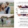 Wedding Party Invitation Photo Card, Marriage Reception Card, Inspiring Invitation Set, Beautiful Floral Theme elopement305