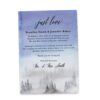 Dreamy Just Love Wedding Elopement Announcement Card, Misty Forest Destination Wedding elopement423