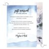 Just Married Winter Mountain Elopement Microwedding Announcement Cards #633