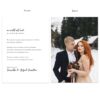 Minimalist "We Could Not Wait" Elopement Wedding Announcement Card #635