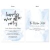 Happily Ever After Wedding Reception Blue Summer Custom Cards