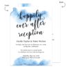 Happily Ever After Wedding Reception Party Invitation Personalized Cards