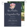 Rustic Wedding Reception Party Invitation Cards, Floral, Personalized